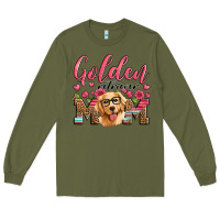 Army Green golden retriever mom Long Sleeve Tee - Artiststas
