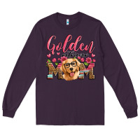 Plum golden retriever mom Long Sleeve Tee - Artiststas