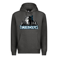 Charcoal Heather timberwolves Premium Hoodie - FloraArt