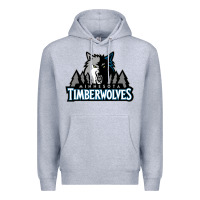 Heather Grey timberwolves Premium Hoodie - FloraArt