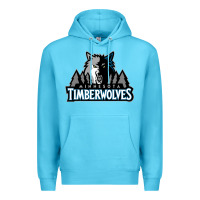 Ocean Blue timberwolves Premium Hoodie - FloraArt