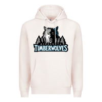Pale Pink timberwolves Premium Hoodie - FloraArt