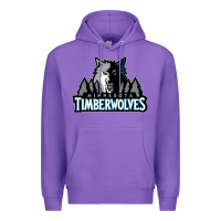Purple timberwolves Premium Hoodie - FloraArt