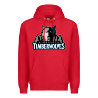 Red timberwolves Premium Hoodie - FloraArt