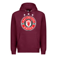 Burgundy United manchester Premium Hoodie - FloraArt
