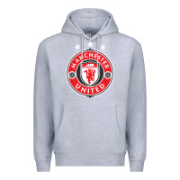Heather Grey United manchester Premium Hoodie - FloraArt