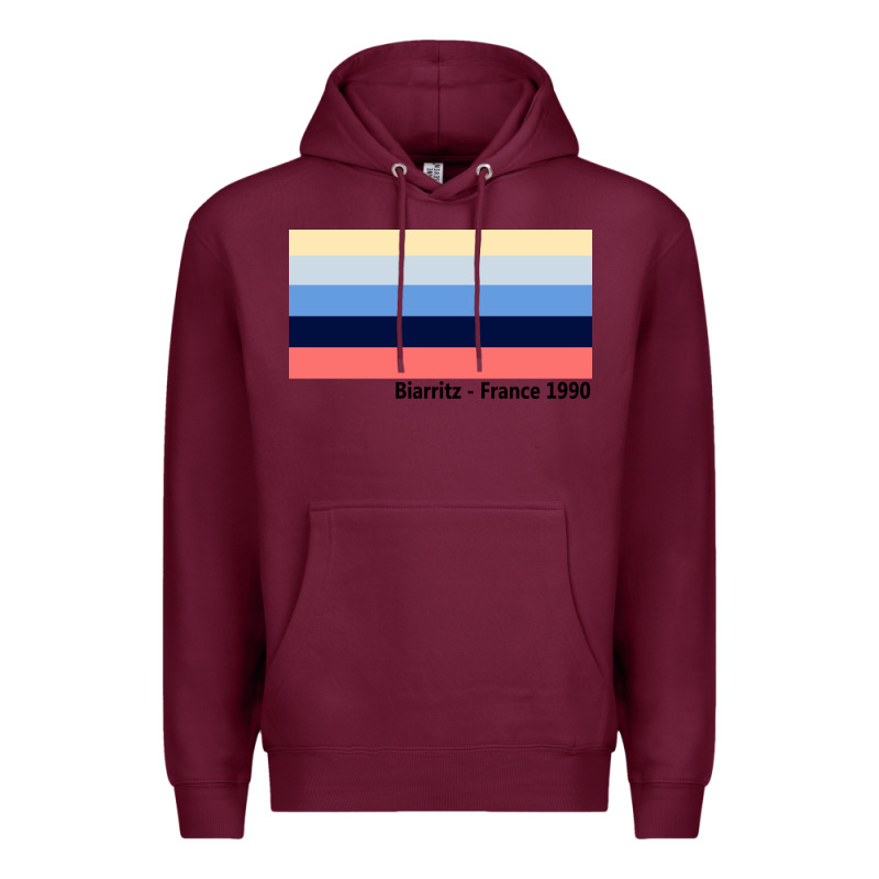 Biarritz France 1990 Premium Hoodie by FloraArt | Teevron