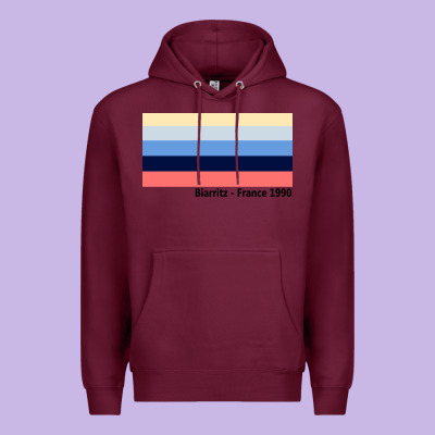 Biarritz France 1990 Premium Hoodie Designed By Floraart
