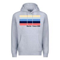 Heather Grey biarritz france 1990 Premium Hoodie - FloraArt