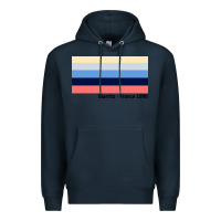 Navy biarritz france 1990 Premium Hoodie - FloraArt
