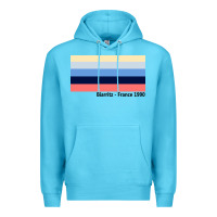 Ocean Blue biarritz france 1990 Premium Hoodie - FloraArt