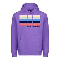 Purple biarritz france 1990 Premium Hoodie - FloraArt