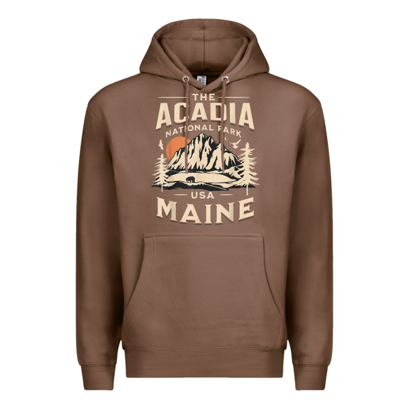 Acadia National Park Maine Nature Hike Outdoors Vintage T Shirt Premium Hoodie by ArtMosaic | Teevron
