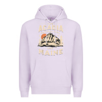 Lilac acadia national park maine nature hike outdoors vintage t shirt Premium Hoodie - ArtMosaic