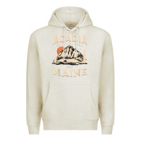 Oatmeal Heather acadia national park maine nature hike outdoors vintage t shirt Premium Hoodie - ArtMosaic