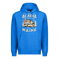 True Royal acadia national park maine nature hike outdoors vintage t shirt Premium Hoodie - ArtMosaic