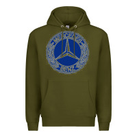 Army Green white amg Premium Hoodie - ArtMosaic