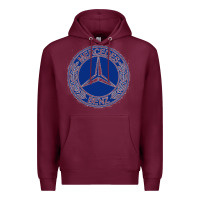 Burgundy white amg Premium Hoodie - ArtMosaic