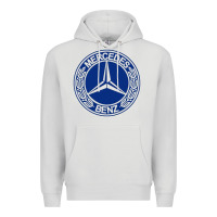 Dove Grey white amg Premium Hoodie - ArtMosaic