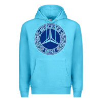 Ocean Blue white amg Premium Hoodie - ArtMosaic