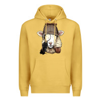 Antique Gold Detective Sheep Lamb Spy Investigator Farmer Sheep Lover 53 Premium Hoodie - ArtMosaic