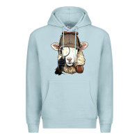 Blue Mist Detective Sheep Lamb Spy Investigator Farmer Sheep Lover 53 Premium Hoodie - ArtMosaic