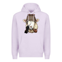 Lilac Detective Sheep Lamb Spy Investigator Farmer Sheep Lover 53 Premium Hoodie - ArtMosaic