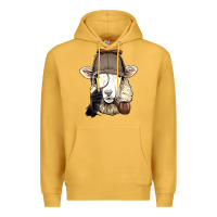 Mustard Detective Sheep Lamb Spy Investigator Farmer Sheep Lover 53 Premium Hoodie - ArtMosaic
