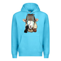 Ocean Blue Detective Sheep Lamb Spy Investigator Farmer Sheep Lover 53 Premium Hoodie - ArtMosaic