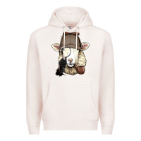 Pale Pink Detective Sheep Lamb Spy Investigator Farmer Sheep Lover 53 Premium Hoodie - ArtMosaic