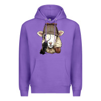 Purple Detective Sheep Lamb Spy Investigator Farmer Sheep Lover 53 Premium Hoodie - ArtMosaic