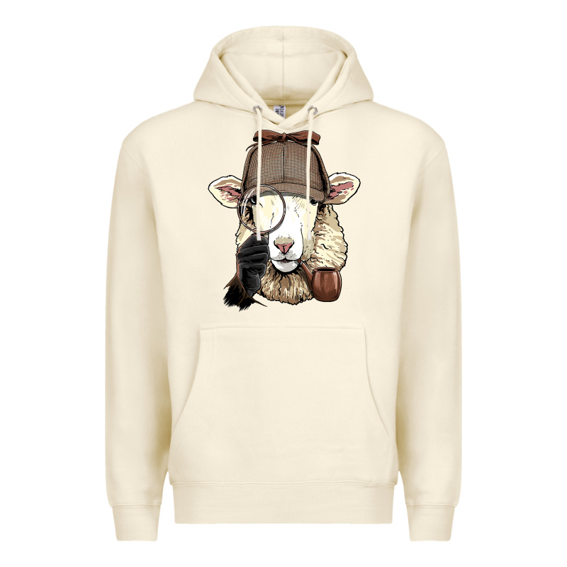 Detective Sheep Lamb Spy Investigator Farmer Sheep Lover 53 Premium Hoodie by ArtMosaic | Teevron