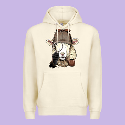 Detective Sheep Lamb Spy Investigator Farmer Sheep Lover 53 Premium Hoodie Designed By Artmosaic