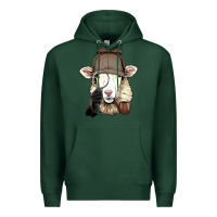 Sports Green Detective Sheep Lamb Spy Investigator Farmer Sheep Lover 53 Premium Hoodie - ArtMosaic