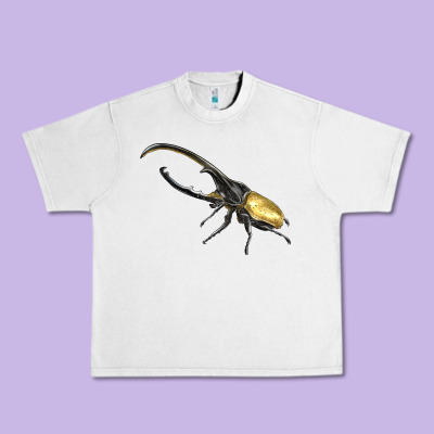 Hercules Beetle Side Urban Heavy Tee Designed By Lillyallendesigns
