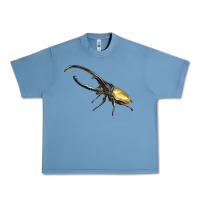 Pebble Blue Hercules Beetle Side Urban Heavy Tee - LillyAllenDesigns