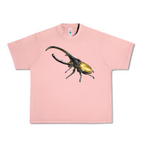 Salmon Hercules Beetle Side Urban Heavy Tee - LillyAllenDesigns