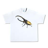 White Hercules Beetle Side Urban Heavy Tee - LillyAllenDesigns