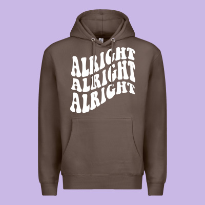 Alright Alright Alright Premium Hoodie Designed By Artmosaic