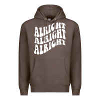 Coffee alright alright alright Premium Hoodie - ArtMosaic