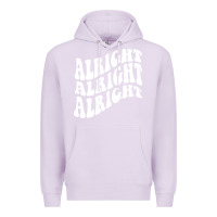 Lilac alright alright alright Premium Hoodie - ArtMosaic