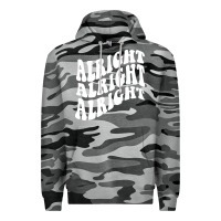 Slate Camo alright alright alright Premium Hoodie - ArtMosaic