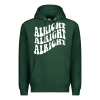 Sports Green alright alright alright Premium Hoodie - ArtMosaic