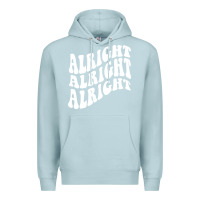 Blue Mist alright alright alright Premium Hoodie - ArtMosaic