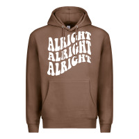 Chestnut alright alright alright Premium Hoodie - ArtMosaic