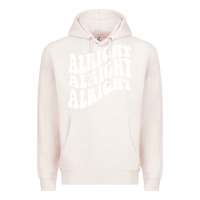Pale Pink alright alright alright Premium Hoodie - ArtMosaic