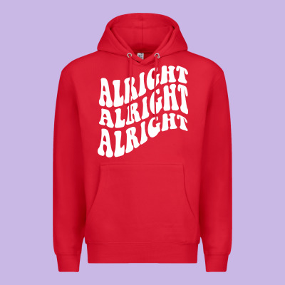 Alright Alright Alright Premium Hoodie Designed By Artmosaic