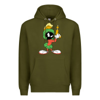 Army Green marvin the martian looney Premium Hoodie - ArtMosaic