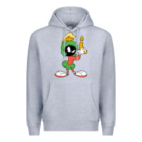 Heather Grey marvin the martian looney Premium Hoodie - ArtMosaic