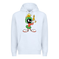 White marvin the martian looney Premium Hoodie - ArtMosaic